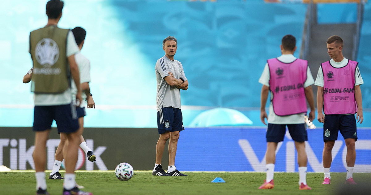 Euro 2020. Los españoles entrenan antes del partido con Polonia