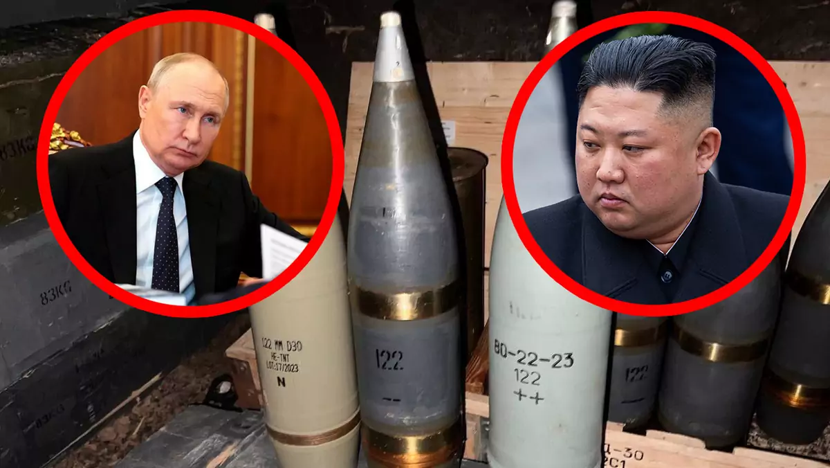 Putin dostał od Korei 1 mln pocisków