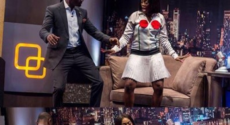 IK Osakioduwa gets twerking lessons from Tiwa Savage