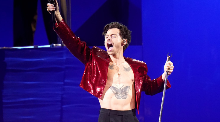 Harry Styles felvarratta magára Olivia Wilde nevét / Fotó: Northfoto