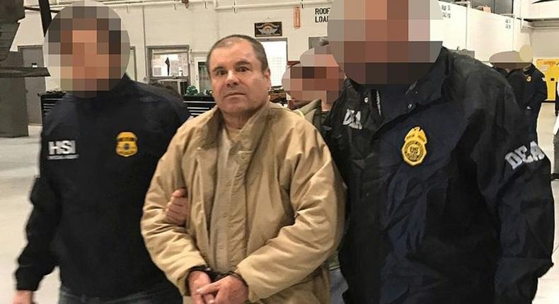 Joaquin El Chapo Guzman, 60, is scheduled to go on trial next April, accused of running the Sinaloa cartel, one of the world's biggest drug empires. He was extradited to New York on January 19, and is being held in solitary confinement