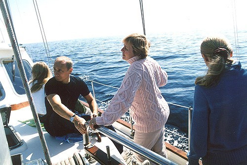 Katerina, Władimir, Ludmiła i Maria Putin podczas wakacji w Kraju Primorskim w 2002 r. 