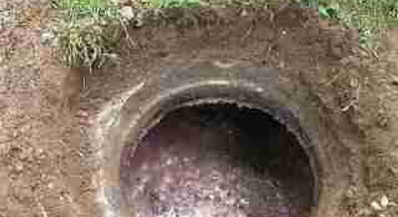 An open Septic tank