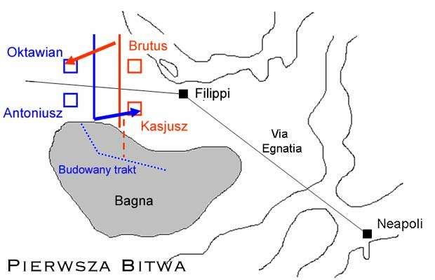 I faza bitwy pod Filippi