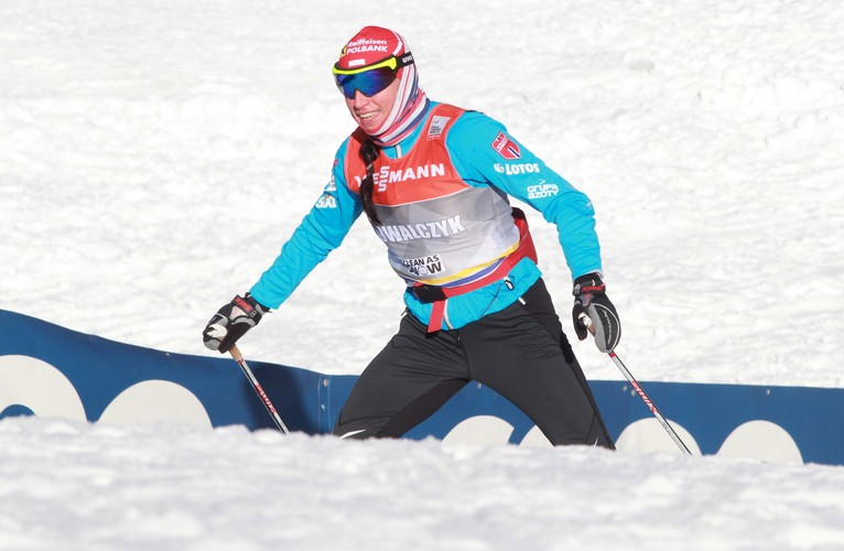 Justyna Kowalczyk podczas treningu w Val Mustair