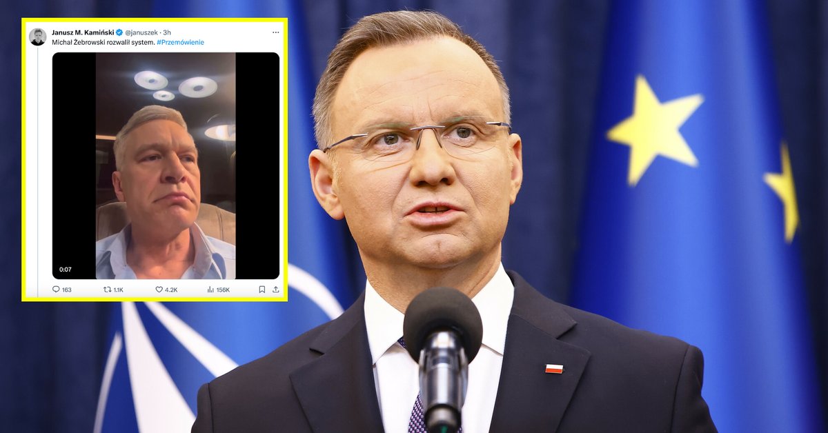 Michał Żebrowski sparodiował prezydenta. Nagranie jest hitem sieci