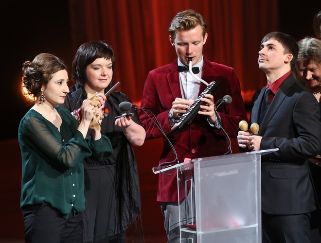 Zespół Kwadrofonik, nagrodzony w kategorii muzyka poważna