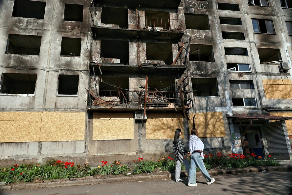 Dobropilja nakon ruskog napada 22. aprila