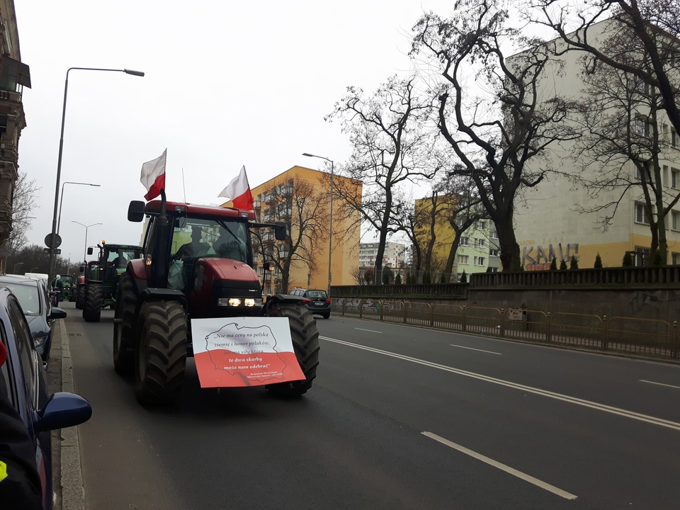 Protest rolników w Szczecinie