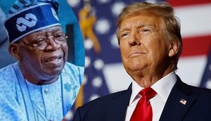 Nigerian president Bola Tinubu and American president Donald Trump