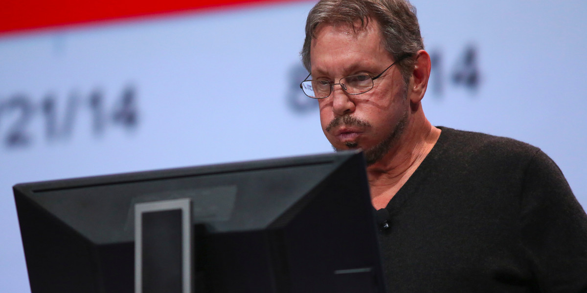 Larry Ellison won't get paid any more equity unless he gets Oracle's stock up to $80