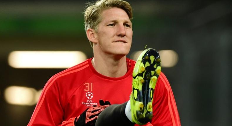 Manchester United midfielder Bastian Schweinsteiger