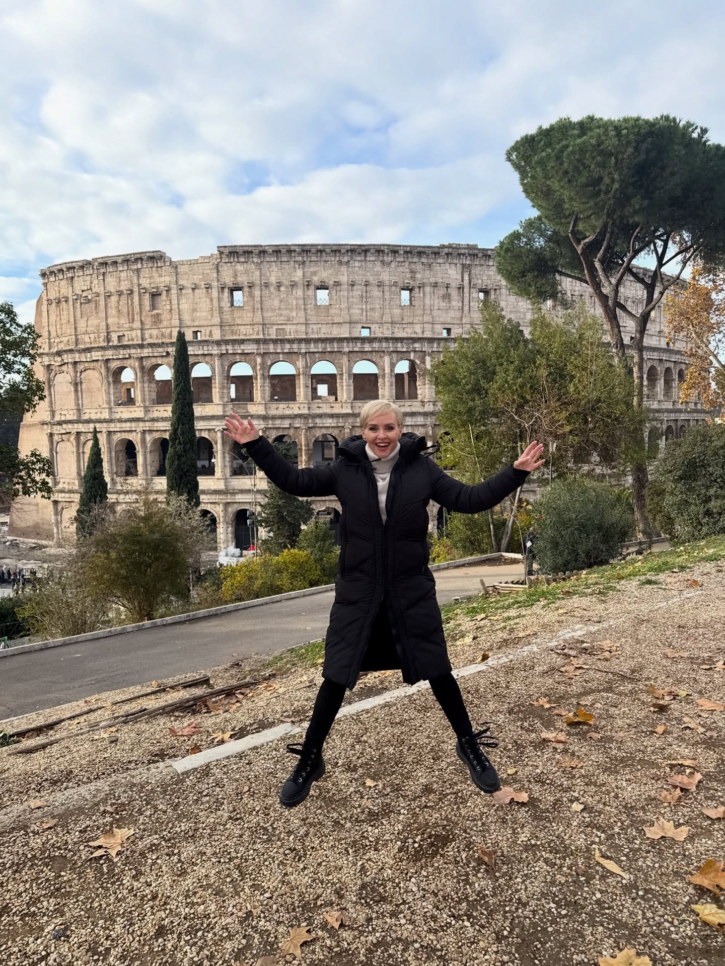 Moderátorka Kvetka Horváthová počas výletu v Ríme. 