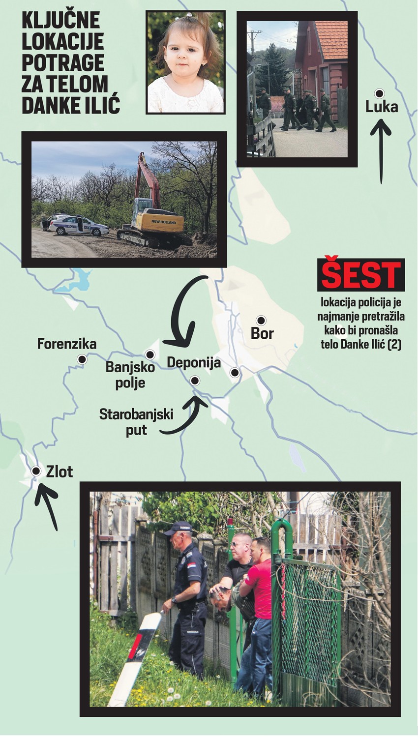 Gde sve policija traži telo Danke Ilić