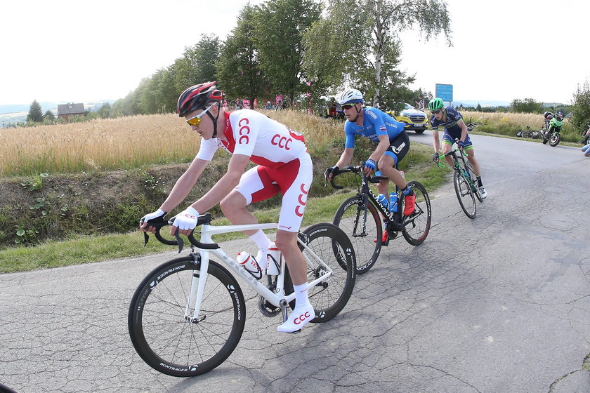 Michał Kwiatkowski zaliczył groźny upadek na trasie Tour de Pologne