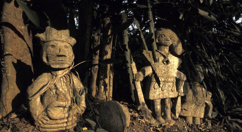 The Long JuJu Shrine of Arochukwu [Grand market square]