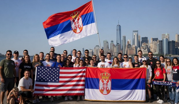 Srbi u Americi - ilustracija