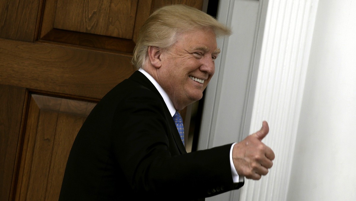 US President-elect Donald Trump at Trump International Golf Club