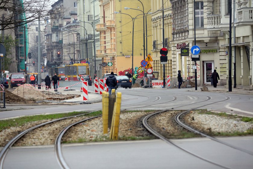 opóźnienie prac na Narutowicza