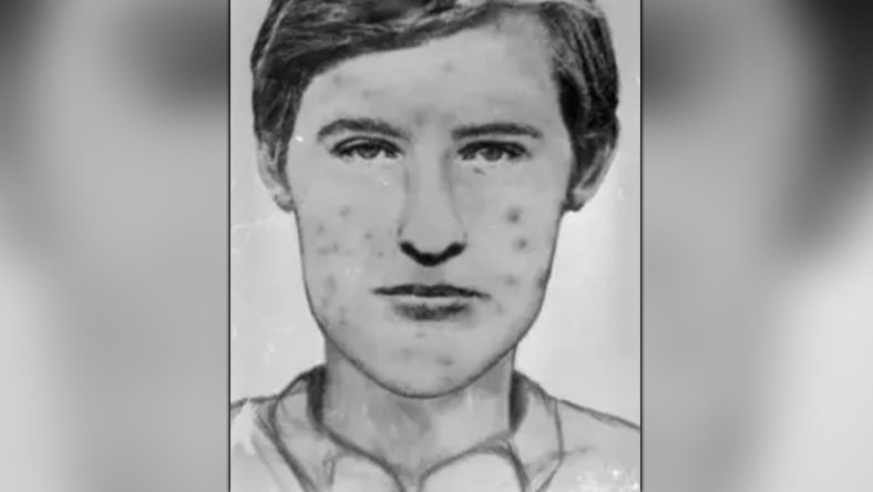 Portret pamięciowy mordercy, który policja sporządziła w 1986 roku