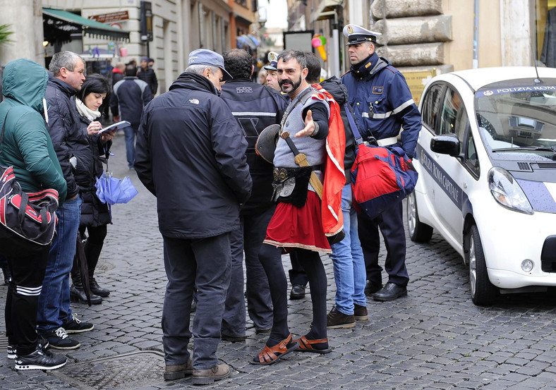 Centurion ukarany przez policję