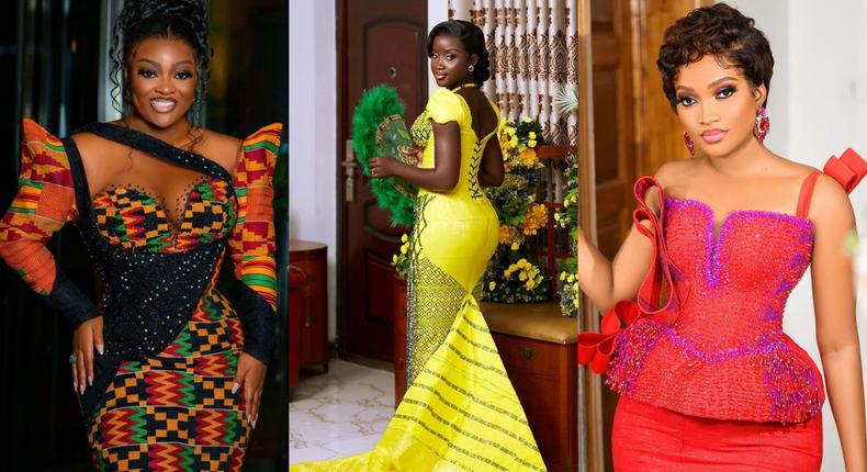 Kente styles for Ghanaian brides