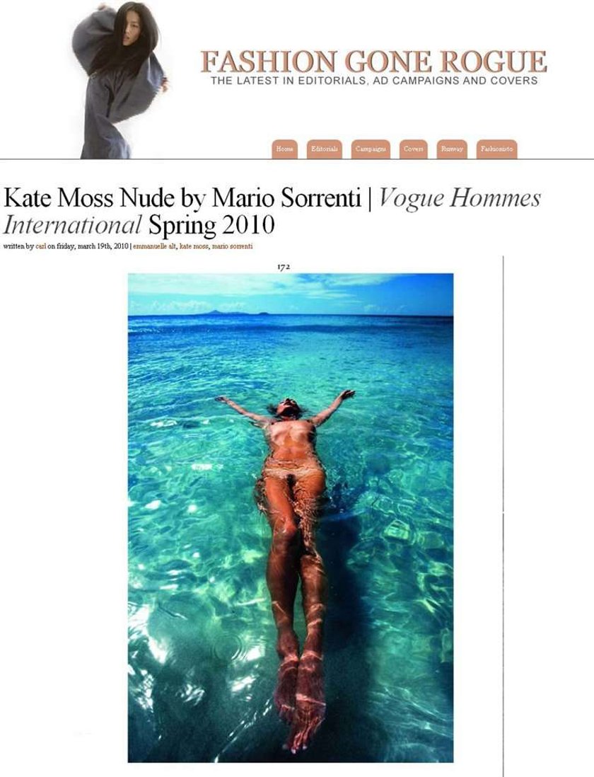 Kate Moss pokazała swoje wdzięki