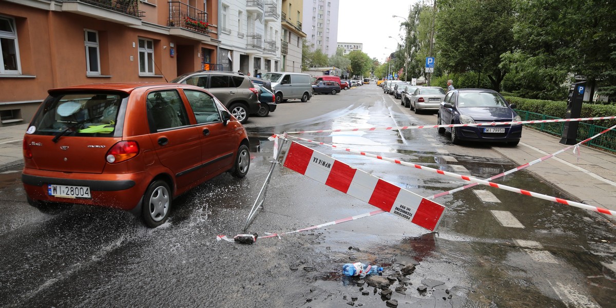 Awaria wodociągowa na Górnośląskiej