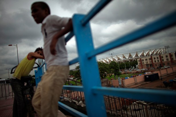 Igrzyska Wspólnoty Narodów 2010. Widok Jawaharlal Nehru Stadium w New Delhi w Indiach. Fot.: Brian Sokol/Bloomberg