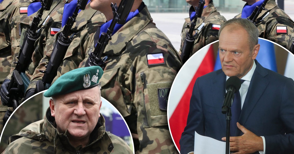 Gen. Pacek reaguje na zapowiedzi Tuska. 