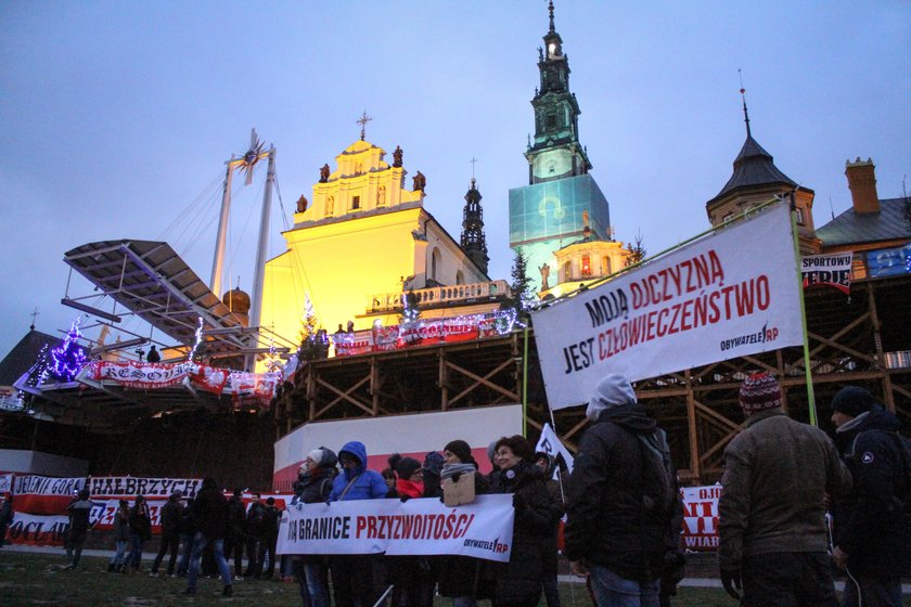 Pielgrzymka kibicow na Jasna Gore