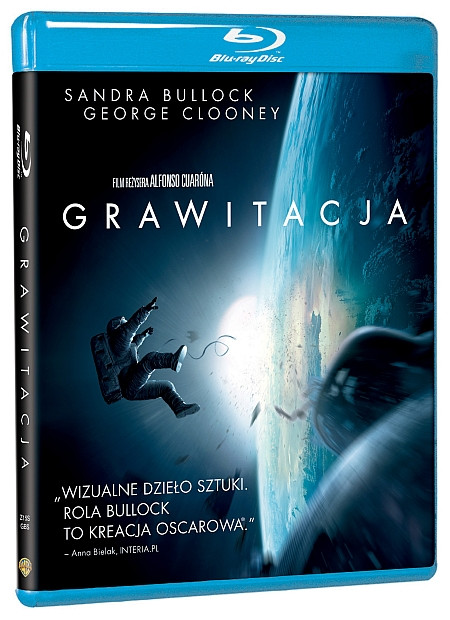 "Grawitacja" - okładka wydania Blu-ray