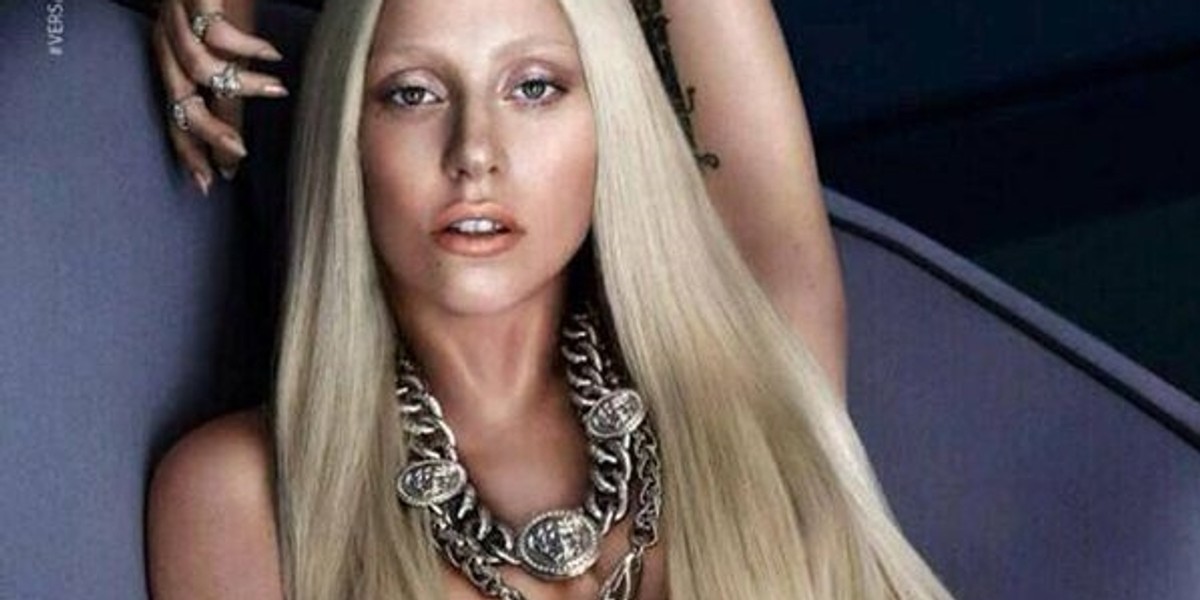 Lady Gaga w kampanii Versace