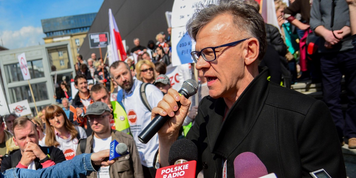 Protest frankowiczów.