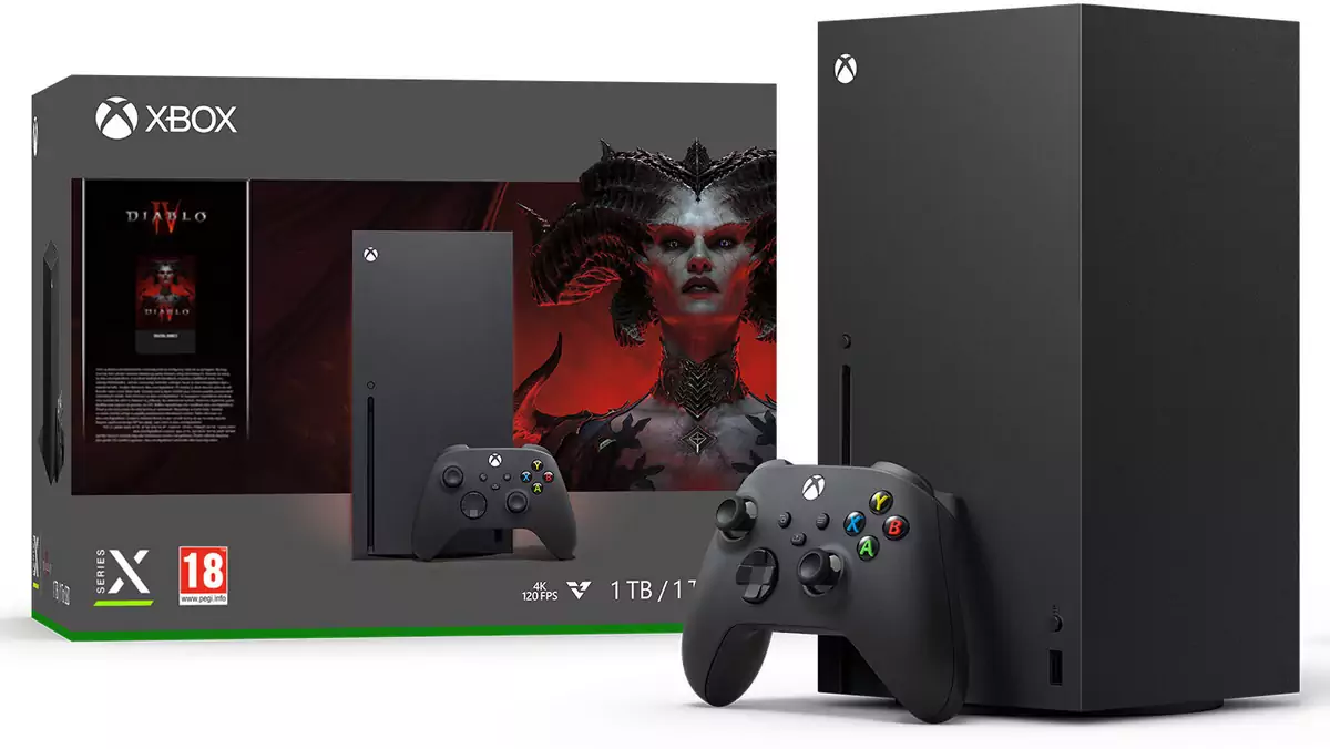Xbox Series X z grą Diablo IV