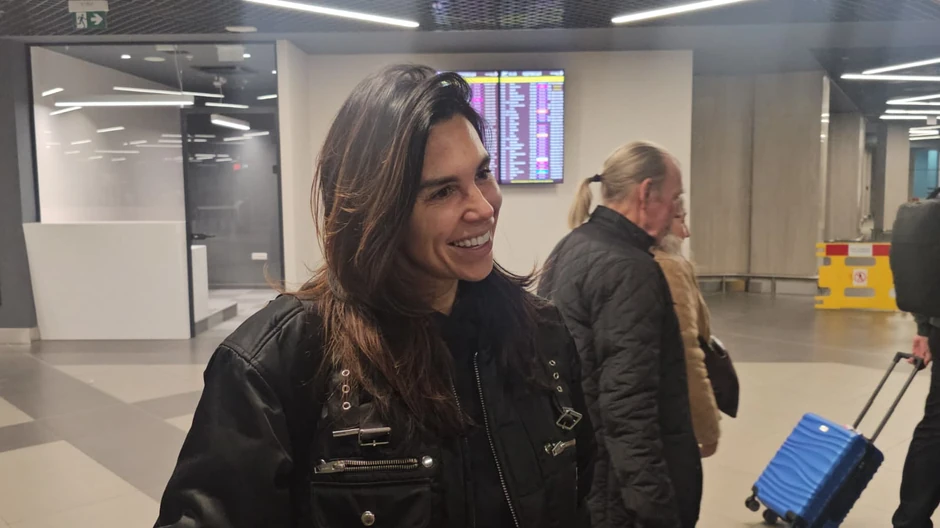 Kaja Ostojić na aerodromu