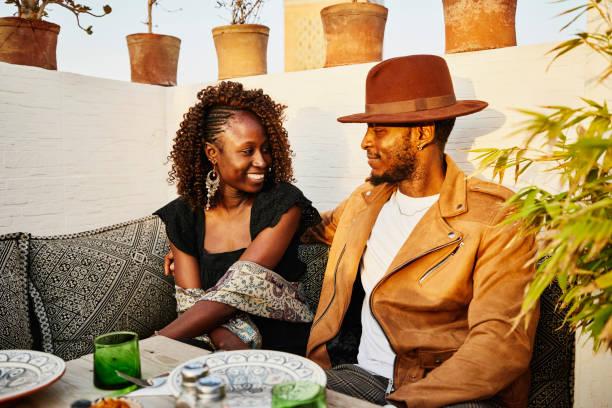 A young couple on a date