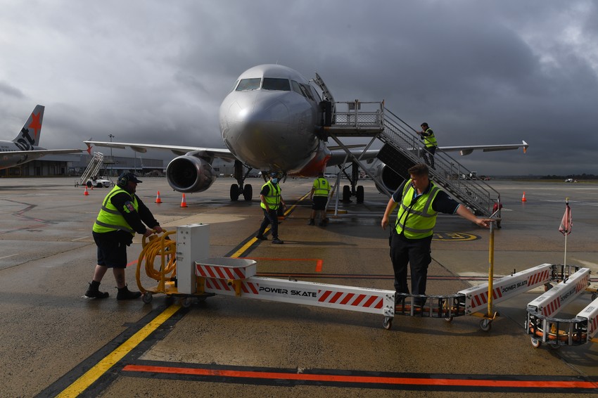 Priprema za let u Melburnu