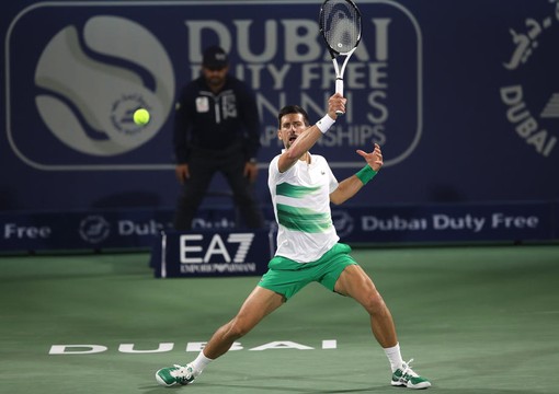 Detalj sa meča Novak Đoković - Jirži Veseli