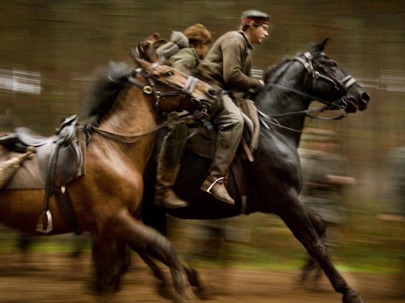 "Czas wojny", Spielberg i rącze konie