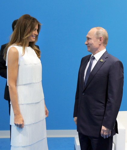 Melania Trump i Władimir Putin