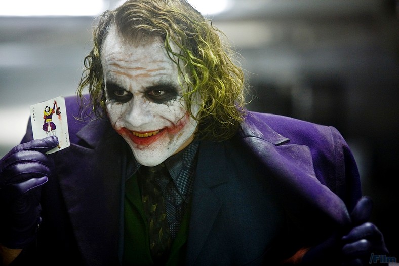 Heath Ledger jako Joker w filmie "Mroczny rycerz"