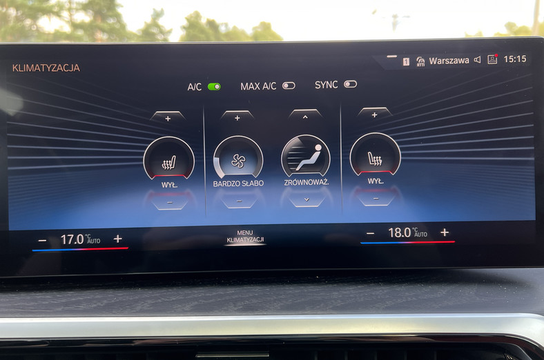 BMW serii 3 G20; minus nr 1: klimatyzacja "ekranowana"