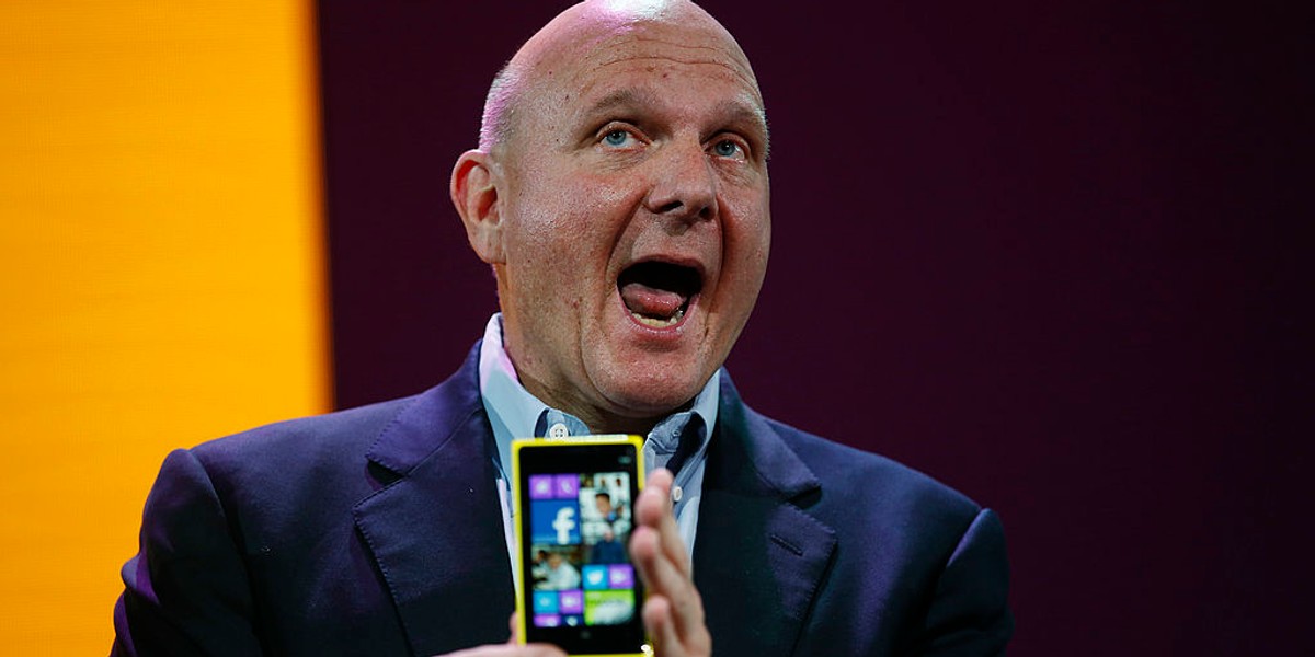 Windows Phone został oficjalnie uśmiercony. Na zdjęciu były CEO Microsoftu Steve Ballmer