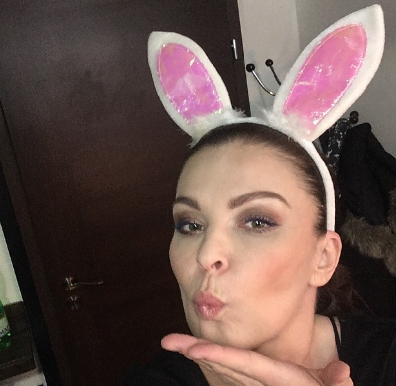 Herečka Elena Podzámska.