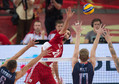 SIATKÓWKA FIVB MISTRZOSTWA ŚWIATA 2014 POLSKA USA ( Mateusz Mika in Paul Lotman Maxwell Hol)