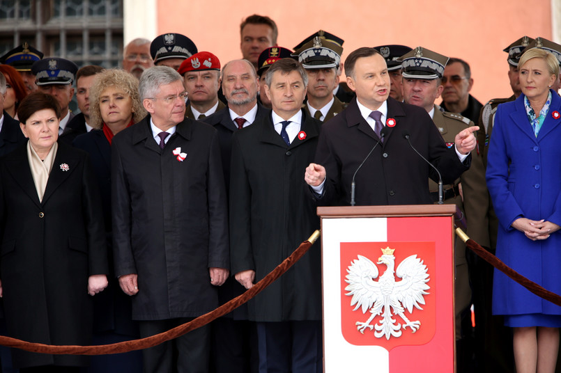 Wystąpienie prezydenta Andrzeja Dudy podczas centralnych obchodów Święta Narodowego 3 Maja