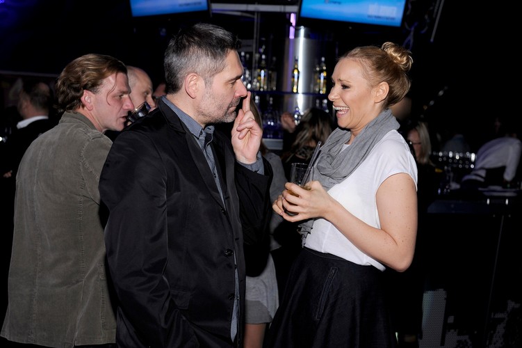 Piotr Trzaskalski i Sonia Bohosiewicz na premierze filmu 'Mój rower'