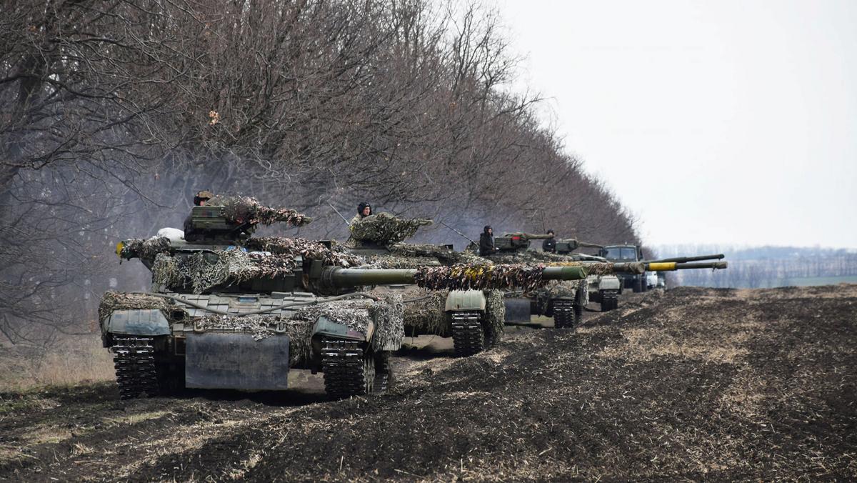 Ukraińskie wojska na wschodzie kraju