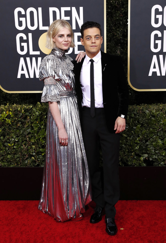 Złote Globy 2020: Lucy Boynton i Rami Malek